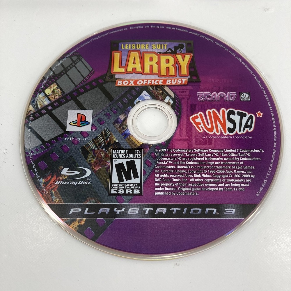 Leisure Suit Larry Box Office Bust Sony PS3 PlayStation 3 Complete In Box - Picture 2 of 5